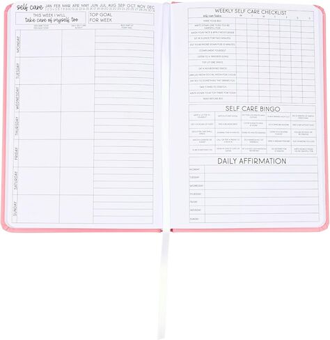 kellofaplan Self Care Daily Wellness Planner, A5 Size, 124 Page Book-Bound Format, 125 GSM Paper, with Emotion Tracking, Self-Care Checklist, Gratitude Journaling, Affirmations, Bingo Challenges in Saudi Arabia