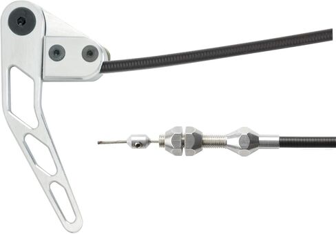 Lokar HR-1100U Black Hood Release Cable with Black Housing in Kuwait