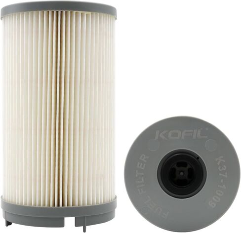 K37-1009 Fuel Filter, Fuel/Water Separator Pack of 6, 30 Micron, for EPA 10 PACCAR MX-13 and Cummins ISX Engines, Replace# FS36401, FS20075, PF9929, 96637, P557009, L5109F in Kuwait