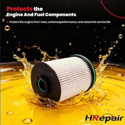 134001 Fuel Filter Housing Cap fits for 2017-2024 Chevy Silverado & GMC Sierra 2500HD 3500HD Replacement GM Duramax 6.6L L5P w/Fuel Filter(Billet Aluminum-Black) in Kuwait