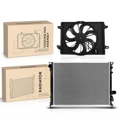 Replacement Parts for Front Radiator&Cooling Fan Assembly Kit for Chrysler Dodge Charger Challenger Mod-A58PP-96549 in Saudi Arabia