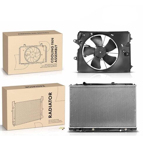 Replacement Parts for New Radiator&Cooling Fan with Shroud Kit for Acura MDX 2007 2008 2009 V6 3.7L Mod-A58PP-104417 in Saudi Arabia