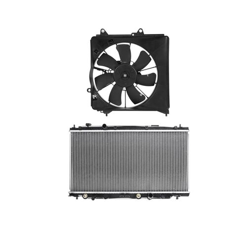 Replacement Parts for 2X New Radiator&Single Cooling Fan Assembly Kit for Honda Fit 2009-2013 1.5L Mod-A58PP-104955 in Saudi Arabia