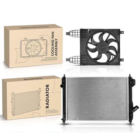 Replacement Parts for Radiator&Cooling Fan Assembly Kit for Chevrolet Aveo Aveo5 2009-2011 Pontiac Mod-A58PP-100185 in Saudi Arabia