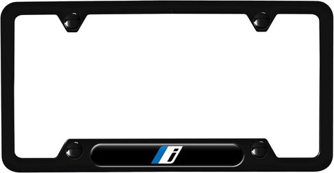 BMW 82115B52654 'I' License Plate Frame in Stainless Steel, Matte Black in Saudi Arabia