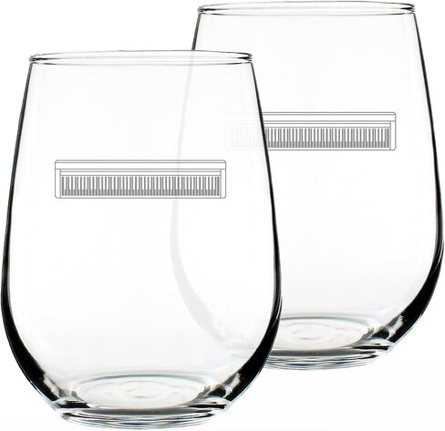 Piano Keyboard Stemless Wine Glass - Music Gifts for Musicians, Teachers and Musical Accessories for Women and Men that Play Keys - Large 17 Oz Glasses in Saudi Arabia