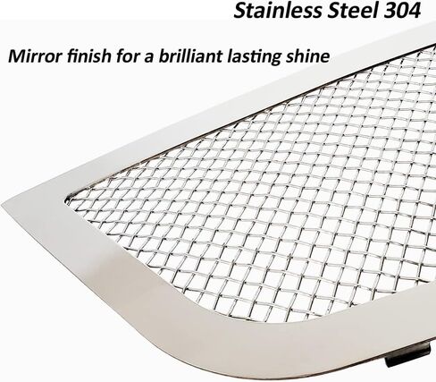 Front Grille Inserts for 2006-2010 Cadillac DTS Stainless Steel Chrome Upper Grill Guard Inserts Replacement 2007 2008 2009 SS in Kuwait