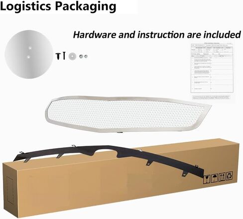 Front Grille Inserts for 2006-2010 Cadillac DTS Stainless Steel Chrome Upper Grill Guard Inserts Replacement 2007 2008 2009 SS in Kuwait