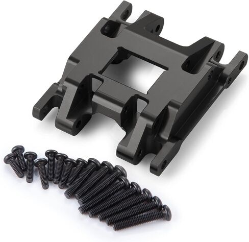 RC Aluminum Alloy Center Skid Plate Axle Chassis Armor Protector for TRX4M Upgrades 1/18 Scale RC Crawler Car, Black in Saudi Arabia