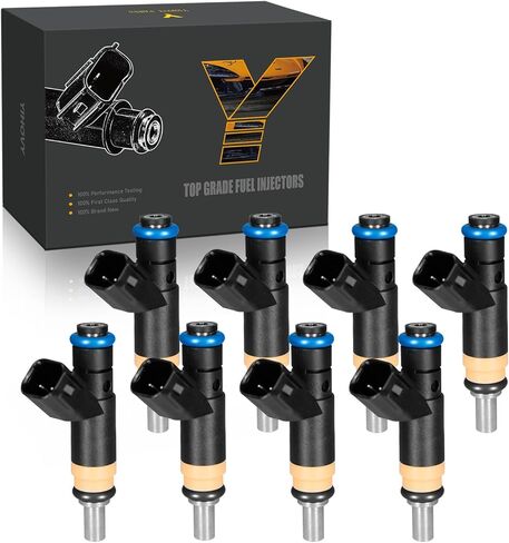 𝐘𝐈𝐇𝐎𝐕𝐘 Upgraded Fuel Injectors FJ484 fit for Honda 2.4L L4 2003-2007 Accord 2005-2009 CR-V 2003-2011 Element, fit for Acura 2.0L L4 2005-2006 RSX, 842-12290, 16450RAAA01, 16450RADL61 (4) in Saudi Arabia