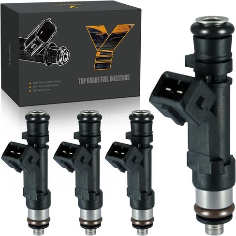 𝐘𝐈𝐇𝐎𝐕𝐘 Upgraded Fuel Injectors FJ484 fit for Honda 2.4L L4 2003-2007 Accord 2005-2009 CR-V 2003-2011 Element, fit for Acura 2.0L L4 2005-2006 RSX, 842-12290, 16450RAAA01, 16450RADL61 (4) in Saudi Arabia