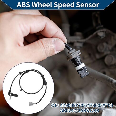 ABS Wheel Speed Sensor Rear Right ABS Sensor Anti-lock Braking System Sensor No.479005Y705/479005Y700/AB0247/2ABS1248 for NISSAN MAXIMA 2002-2003 in Saudi Arabia