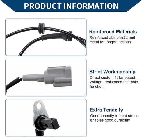 ABS Wheel Speed Sensor Rear Right ABS Sensor Anti-lock Braking System Sensor No.479005Y705/479005Y700/AB0247/2ABS1248 for NISSAN MAXIMA 2002-2003 in Saudi Arabia