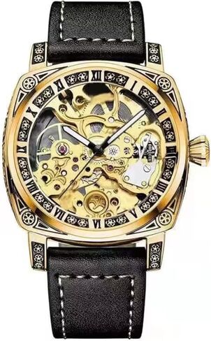 Personality Fashion Mechanical Watch Men's Fully Automatic Mechanical Watch Hollow Wrist Watch in Saudi Arabia