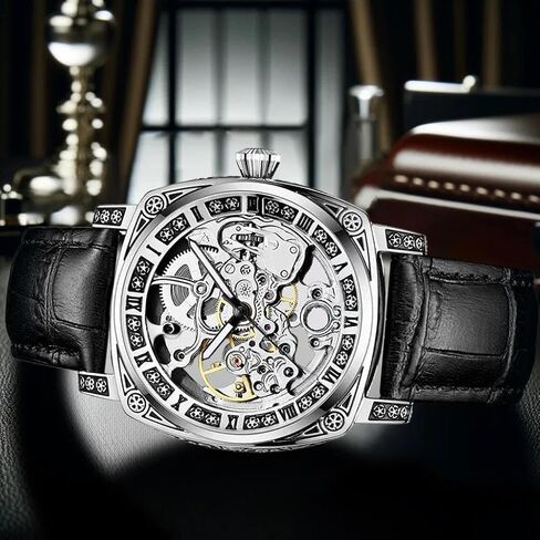 Personality Fashion Mechanical Watch Men's Fully Automatic Mechanical Watch Hollow Wrist Watch in Saudi Arabia
