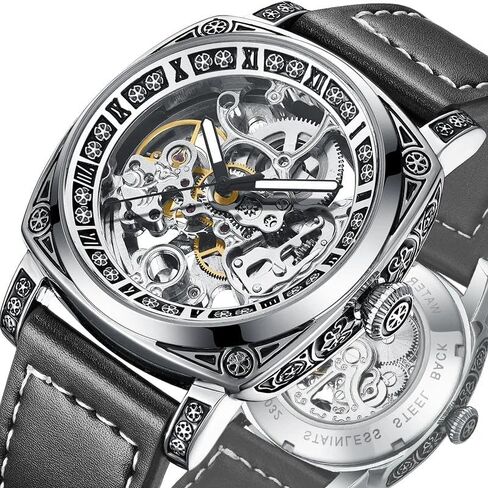 Personality Fashion Mechanical Watch Men's Fully Automatic Mechanical Watch Hollow Wrist Watch in Saudi Arabia
