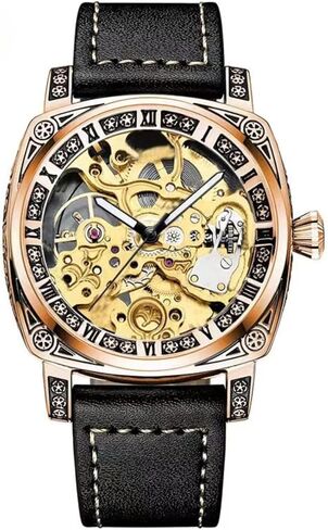 Personality Fashion Mechanical Watch Men's Fully Automatic Mechanical Watch Hollow Wrist Watch in Saudi Arabia