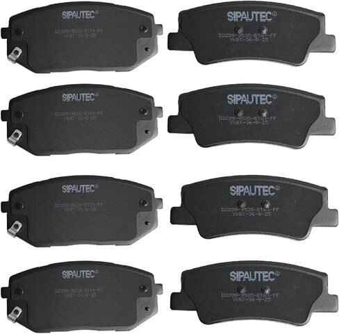 SIPAUTEC-Front and Rear Brake Pad Set 4-Wheel Set Ceramic Disc Brake Pads Replacement For 2022 2023 2024 Hyundai Tucson,For 2023 2024 2025 Kia Sportage in Kuwait