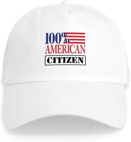 قبعة CafePress 100% American Citizen قبعة بيسبول قابلة للتعديل in Saudi Arabia
