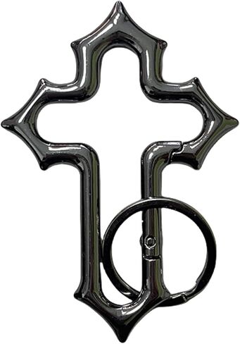 Cross Carabiner Clips Cute Cool Y2K Christian Keychains Versatile Key Ring for Handbag Backpacks Belt Loop in Saudi Arabia