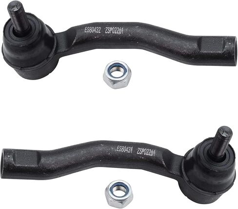 Detroit Axle - Front 6pc Tie Rods Kit for 03-08 Toyota Corolla, 4 Inner & Outer Tie Rods 2 Boots 2003 2004 2005 2006 2007 2008 Replacement in Saudi Arabia