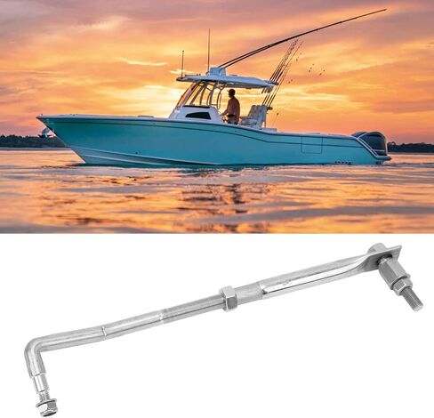 Outboard Motor Steering Link, Adjustable 265 315mm, Stainless Steel, Universal for to Engine in Kuwait