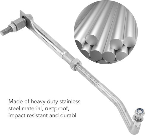 Outboard Motor Steering Link, Adjustable 265 315mm, Stainless Steel, Universal for to Engine in Kuwait