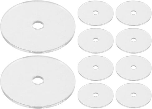 10pcs Mini Album CD Pendant - 1.57'' Clear Music Themed Keyring - Record Disc Keychain Craft Pendant for DIY Bag Purse Charm Party Favor in Kuwait