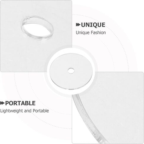 10pcs Mini Album CD Pendant - 1.57'' Clear Music Themed Keyring - Record Disc Keychain Craft Pendant for DIY Bag Purse Charm Party Favor in Kuwait