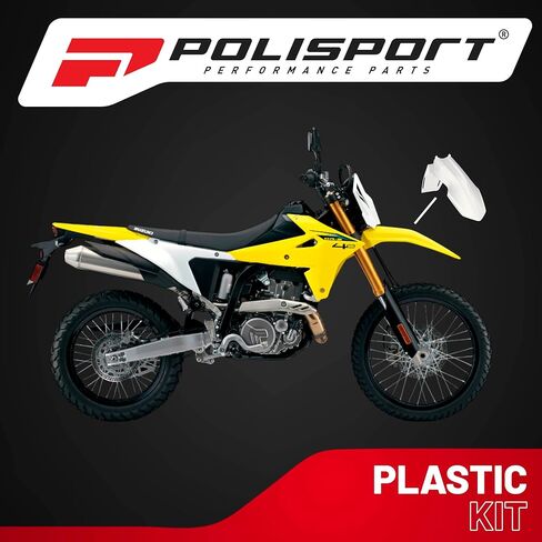 Polisport Motocross (MX) Restyle Front Fender Suzuki DR-Z400E (2000-24) Dirt Bike – OEM Quality, Durable, Flexible & Perfect Fit – White in Kuwait