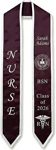 فئة التمريض المخصصة لعام 2026، وشاح التخرج للممرضة المسجلة BSN MSN، هدية مدرسة التمريض لـ RN Grad in Kuwait