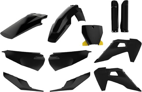 Polisport Motocross (MX) Replica Plastic Kit for HUSQVARNA TC & FC (2019-2020) – OEM Quality, Durable, Flexible & Perfect Fit – Black in Kuwait
