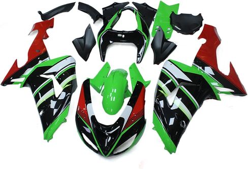 Green Black Red Fairings Fit for Kawasaki ZX10R 2006 2007 ZX-10R 06 07 ABS Plastic Injection Motorcycle Bodywork Kit in Kuwait