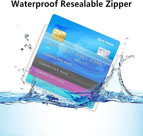 حامل شارة SEAVILIA 20 حزمة، حامل هوية شفاف مقاوم للماء مع سحاب قابل للإغلاق، حامل بطاقة اسم أفقي 4.1 بوصة × 3.3 بوصة للممرضات والمكتب، يناسب بطاقة الهوية/بطاقة الائتمان/بطاقة الطالب in Kuwait