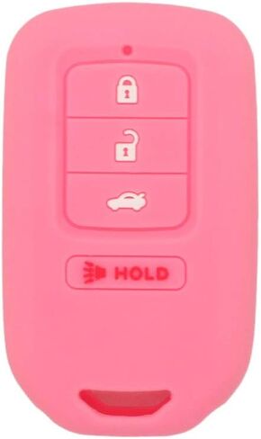 SEGADEN Silicone Cover Protector Case Holder Skin Jacket Compatible with HONDA 3+1 Hold Button 4 Buttons Smart Remote Key Fob CV4210 Pink in Saudi Arabia