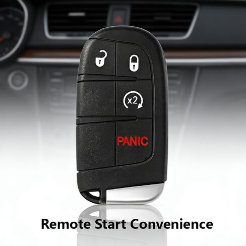 Replacement for 2013 2014 2015 2016 2017 2018 2019 Dodge Ram 1500 2500 3500 Key Fob Remote Control GQ4-54T 4 Buttons 433MHz in Saudi Arabia