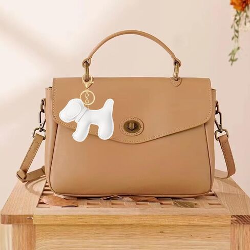 3Pcs Leather Dog Bag Charm, Dogs Lover Charm Keychain Cute Puppy Keychain Dog Keyring for Women Purse Backpack Handbags in Saudi Arabia