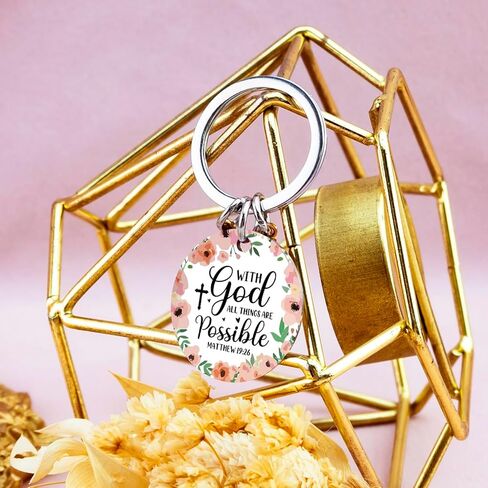 Ibiwe Christian Gifts For Women Keychain Inspirational Religious Birthday Catholic Spiritual Gifts For Women Friends Mom Sister Girl Female Coworkers Christmas Baptism Based Gift For Pastor in Saudi Arabia