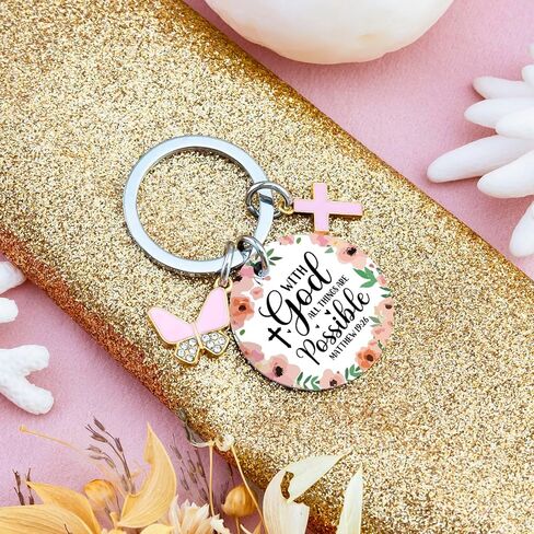 Ibiwe Christian Gifts For Women Keychain Inspirational Religious Birthday Catholic Spiritual Gifts For Women Friends Mom Sister Girl Female Coworkers Christmas Baptism Based Gift For Pastor in Saudi Arabia