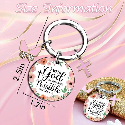 Ibiwe Christian Gifts For Women Keychain Inspirational Religious Birthday Catholic Spiritual Gifts For Women Friends Mom Sister Girl Female Coworkers Christmas Baptism Based Gift For Pastor in Saudi Arabia