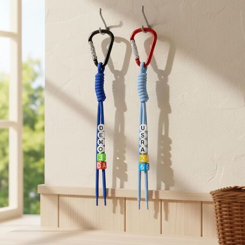 Paracord Keychain, 12 Pcs Colorful Paracord Rope Keychain Braided Cord Bag Charms for Handbags Handmade Key Charms for Purse Key Chain Backpack Decoration Accessories in Kuwait