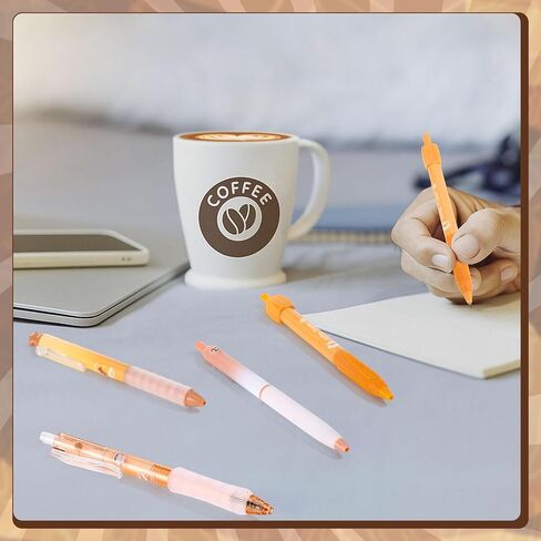 Tenceur 28 Pcs Gourmet Coffee Party Gift Pens Coffee Scented Lover Gifts Party Favors Themed Decoration Black Ink Smelly Gel Pens Retractable 0.5mm for Journaling Note Taking Cute Office Supplies in Saudi Arabia