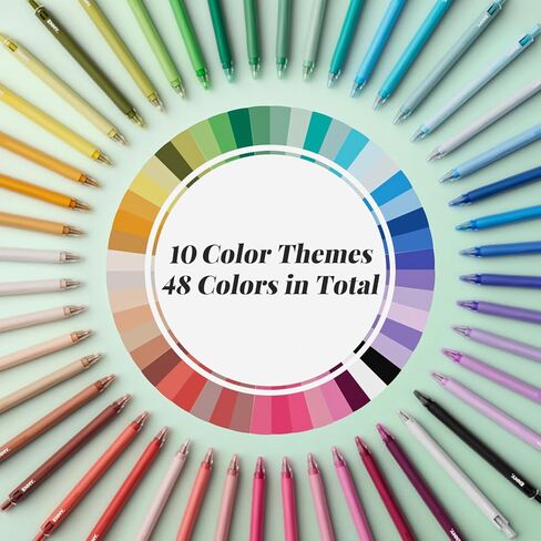 ENMY Acrylic Fineliner Pen, 6Pcs Aesthetic Colors 0.6mm Fine Point Retractable Markers, Colorful Drawing Pen for Journaling, Outlining, Sketch, Note-Taking, Smooth Art Pens for Adults & Kids in Saudi Arabia