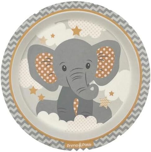 Primo Passi Kids Bamboo Set Suction Plate & Cup (Little Elephant) in Saudi Arabia