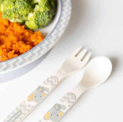 Primo Passi Kids Bamboo Set Suction Plate & Cup (Little Elephant) in Saudi Arabia