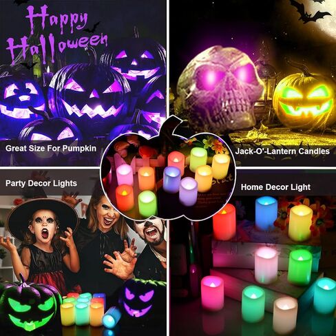 Multi Color Changing Votive Flameless Candles with Remote and Timer - Battery Operated Led Tea Light Candles，Set of 10 Colored Flickering Candles for Birthday, Wedding, Anniversary Easter Party Décor. in Kuwait