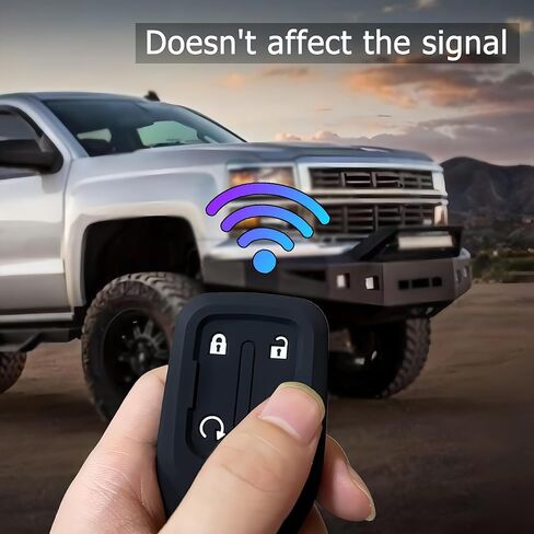 لz71 سيليكون المطاط مفتاح ذكي حامي مع سلسلة المفاتيح 5 أزرار مفتاح فوب حامل لAcadia التضاريس يوكون شيفروليه سيلفرادو كولورادو سوبربان تاهو بعض اكسسوارات السيارات in Kuwait