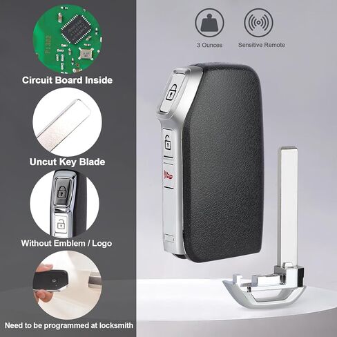 Keyless-Go Smart Remote Key Fob Replacement for Kia Seltos 2021 95440-Q5400 NYOSYEK4TX1907 4 Button 433MHz in Saudi Arabia
