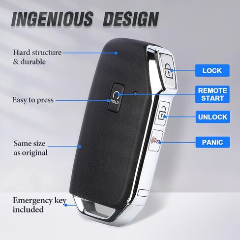 Keyless-Go Smart Remote Key Fob Replacement for Kia Seltos 2021 95440-Q5400 NYOSYEK4TX1907 4 Button 433MHz in Saudi Arabia