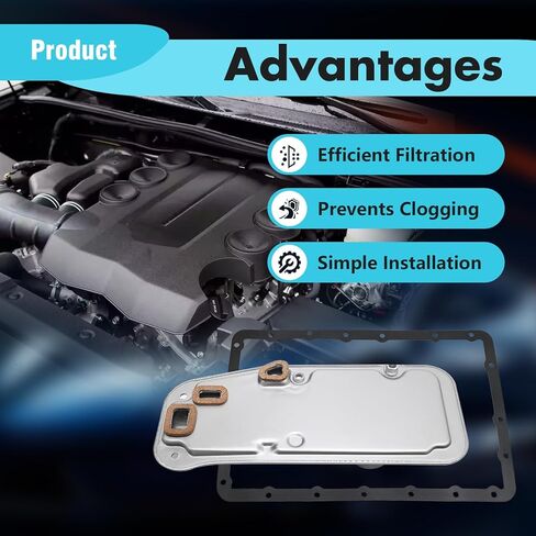 VIKKSAER 3533060030 طقم حشية وعاء زيت فلتر ناقل الحركة الأوتوماتيكي، بديل لسيارة Toyota 4Runner 1998-2004، بديل لكزس LX470 1998-2004، يستبدل 58030 in Saudi Arabia